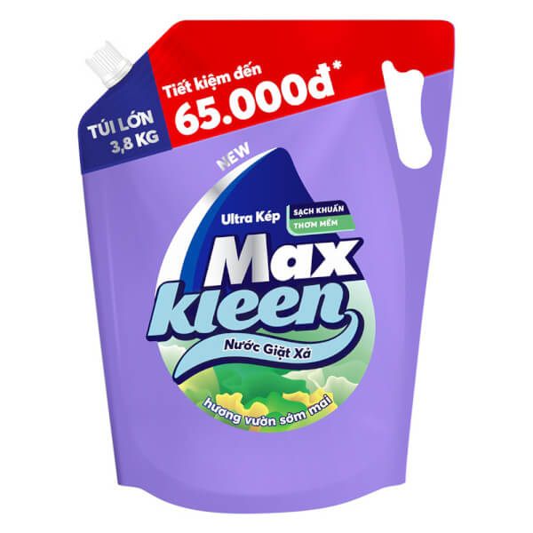 MAXKLEEN Nước giặt xả Hương sớm mai 3.69lít
