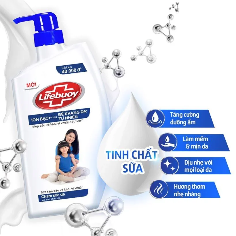 LIFEBUOY Sữa tắm Chăm sóc da 784ml