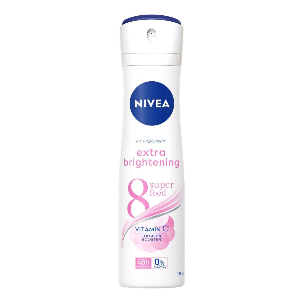 NIVEA Xịt ngăn mùi Extra Whitening mờ vết thâm 150ml