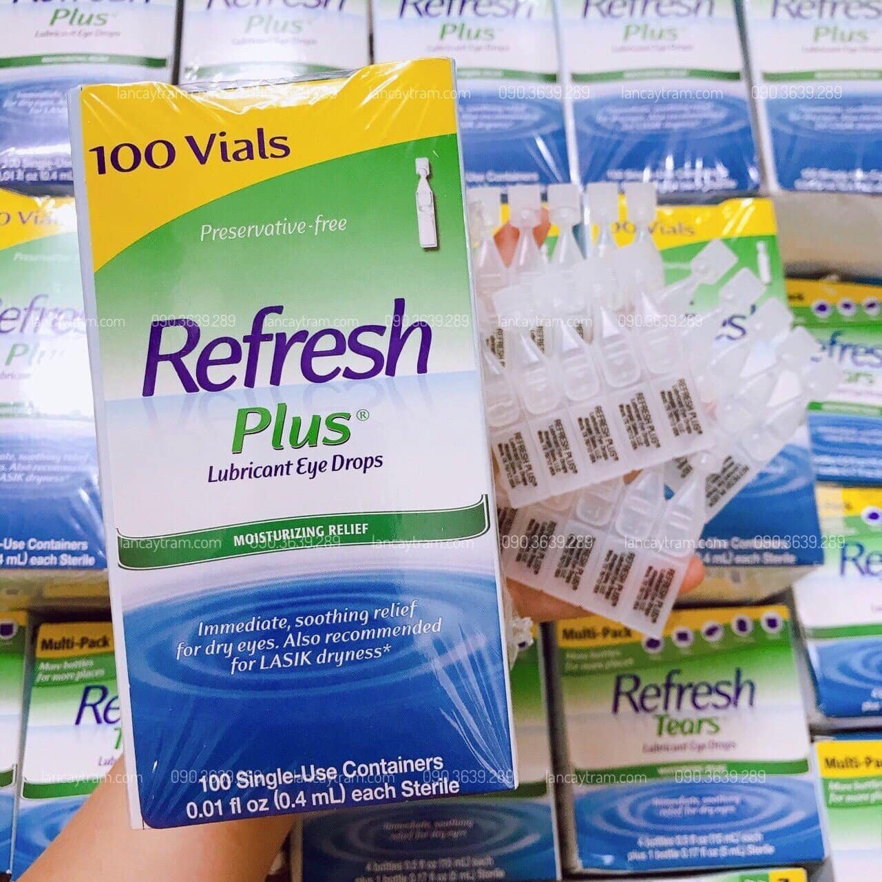 NƯỚC MẮT NHÂN TẠO REFRESH PLUS LUBRICANT EYE DROPS 100 TÉP