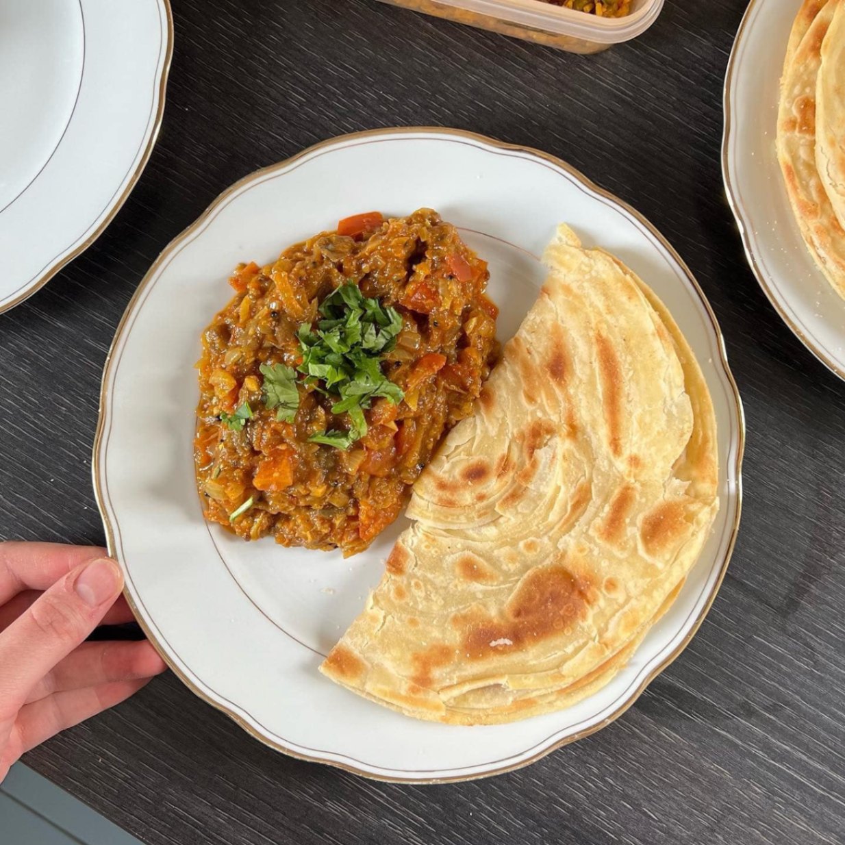 BÁNH ROTI PARATHA VỊ TRUYỀN THỐNG SPRING HOME ROTI PARATA PLAIN SINGAPORE, 5 CÁI/ 325 GRAM