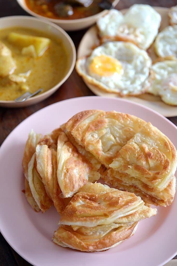 BÁNH ROTI PARATHA VỊ TRUYỀN THỐNG SPRING HOME ROTI PARATA PLAIN SINGAPORE, 5 CÁI/ 325 GRAM