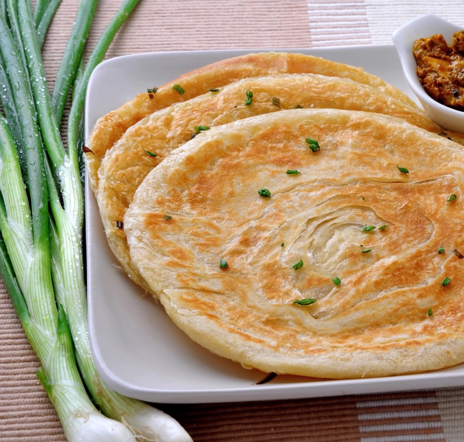 BÁNH ROTI PARATHA VỊ HÀNH SPRING HOME SINGAPORE , TÚI 5 CÁI/ 325 GRAM