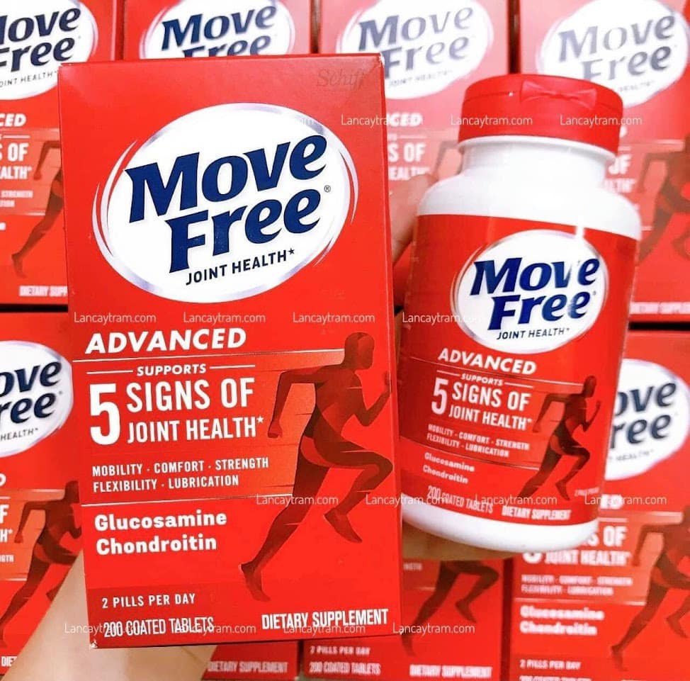 VIÊN UỐNG BỔ KHỚP SCHIFF MOVE FREE ADVANCED GLUCOSAMINE CHONDROTIN, 200 VIÊN