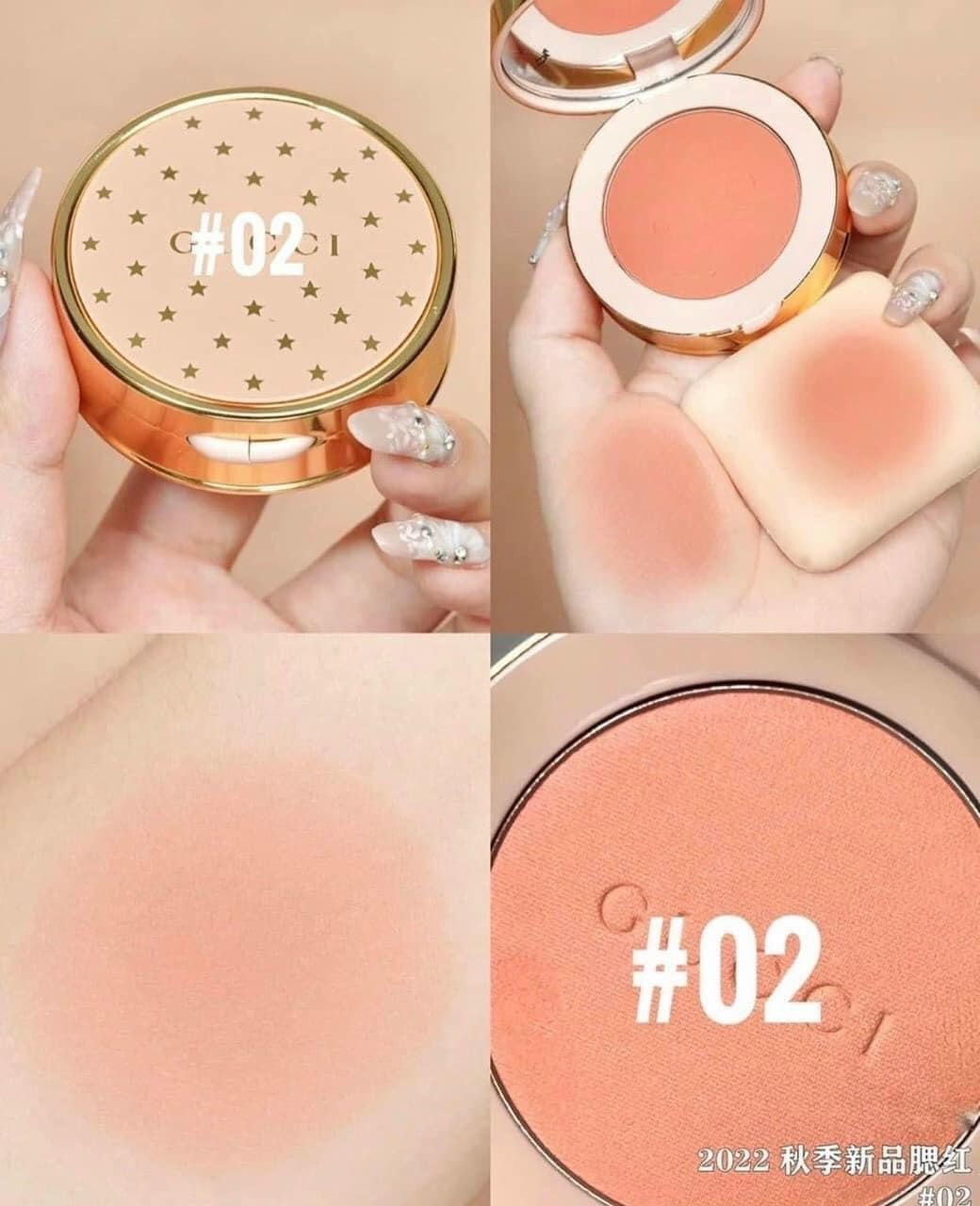 PHẤN MÁ HỒNG GUCCI BLUSH DE BEAUTÉ, 02 TENDER APRICOT – CAM SỮA