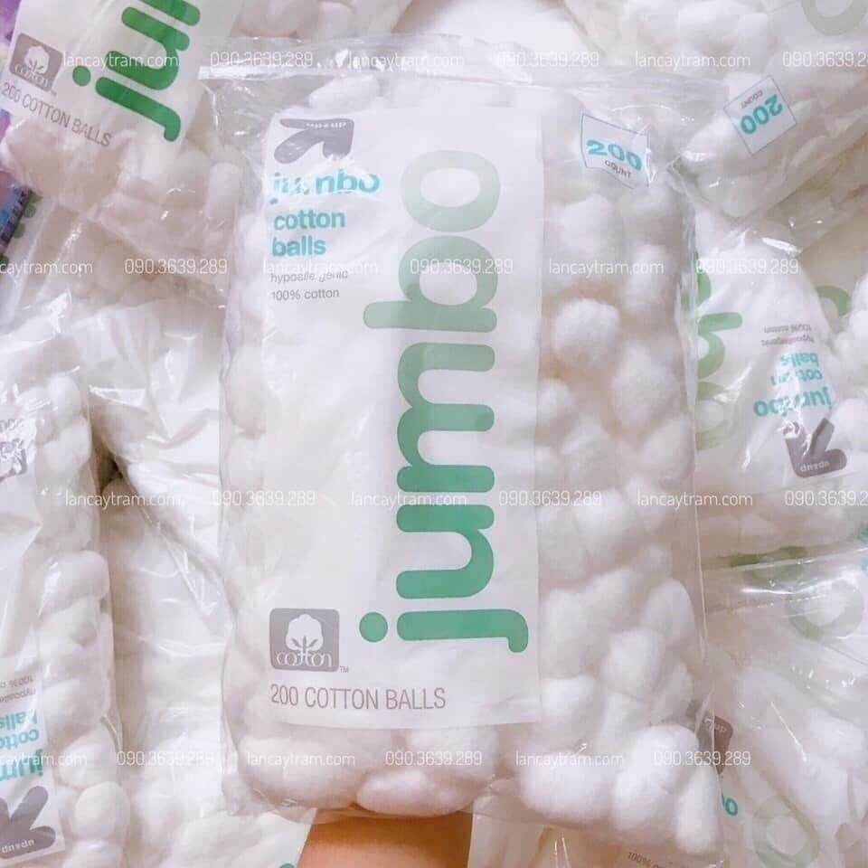 Target Jumbo Cotton Balls - Gói 200 Miếng | 100% Cotton Chất Lượng Cao