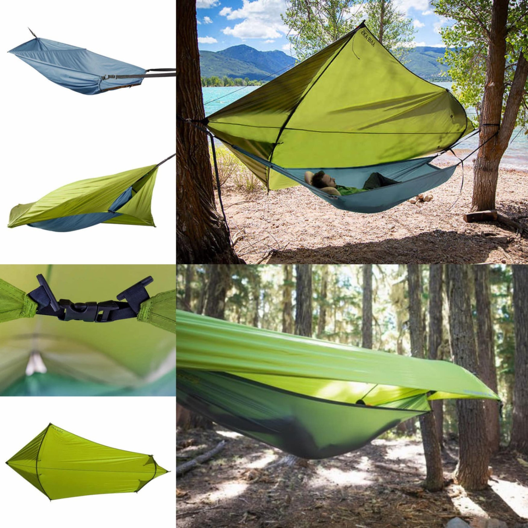 Klymit Lay Flat Hammock & Sky Bivy - Võng Nằm Phẳng Đa Chế Độ Storm Mode & Shade Mode