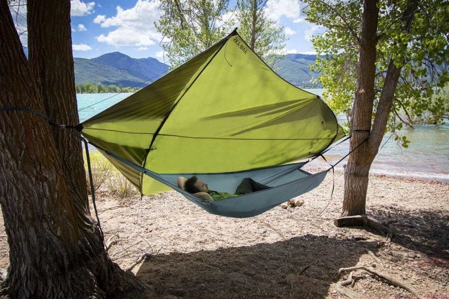 Klymit Lay Flat Hammock & Sky Bivy - Võng Nằm Phẳng Đa Chế Độ Storm Mode & Shade Mode