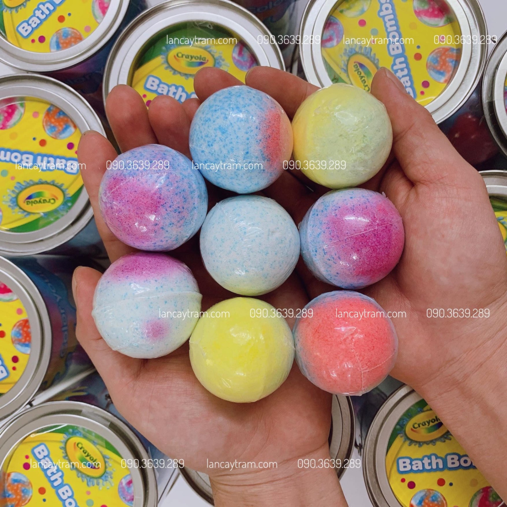 Crayola Color Your Bath - Bộ 8 Bath Bombs Tạo Màu Nước Tắm (320g)