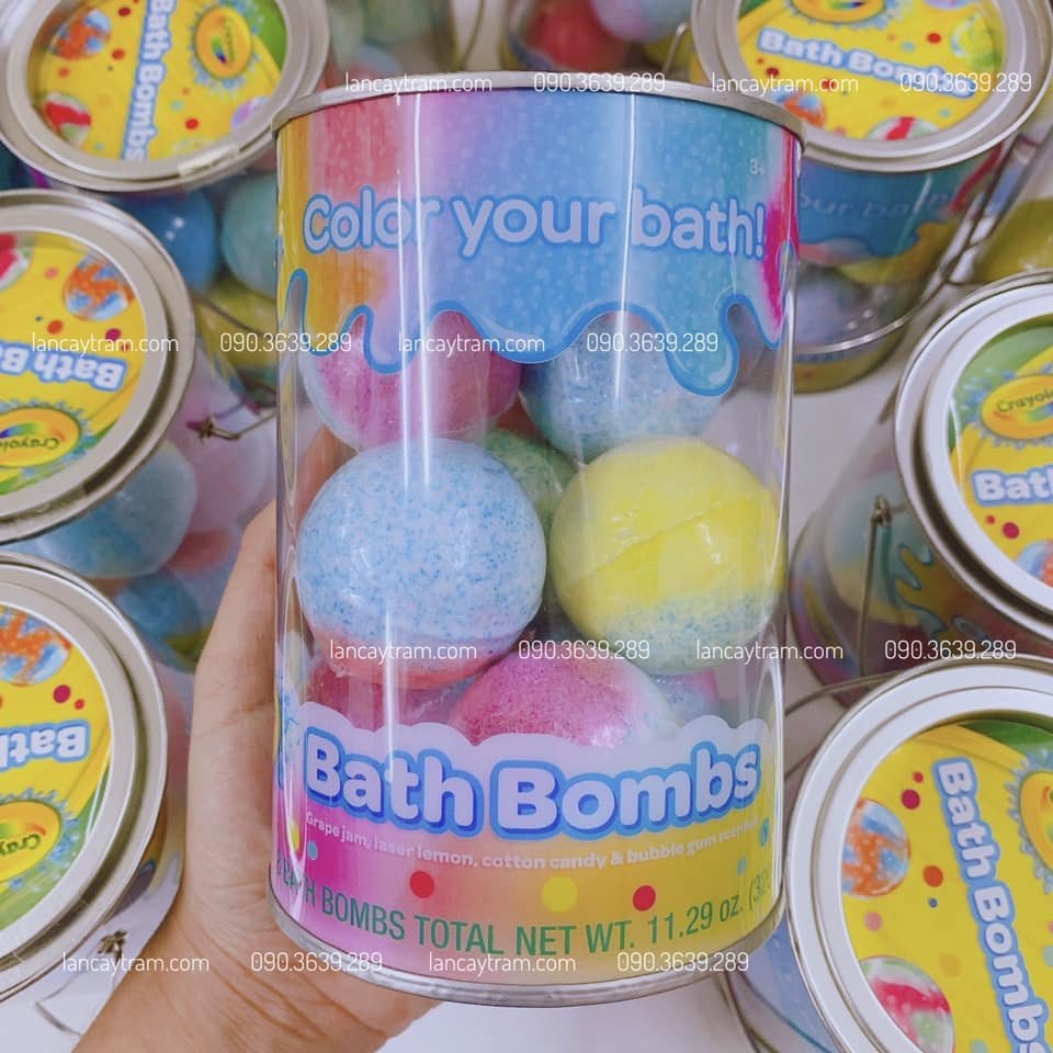 Crayola Color Your Bath - Bộ 8 Bath Bombs Tạo Màu Nước Tắm (320g)