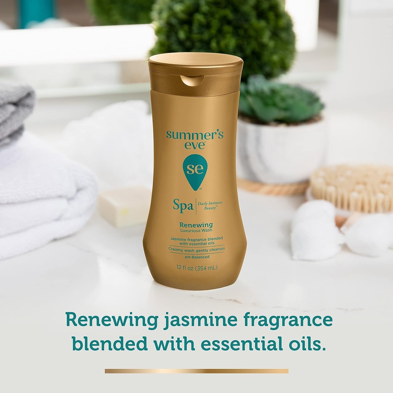 Summer's Eve Spa Renewing Feminine Wash Jasmine 354ml - Dung Dịch Vệ Sinh Phụ Nữ Hương Hoa Nhài