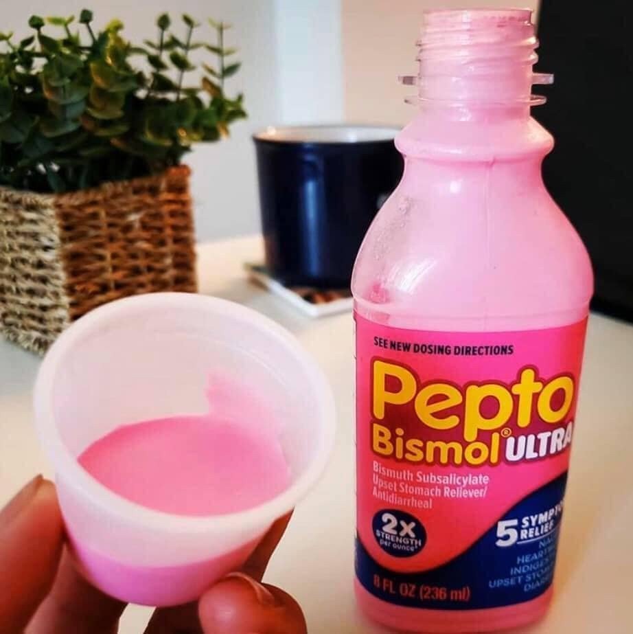 SIRO DẠ DÀY 5IN1 PEPTO GIẢM CÁC TRIỆU CHỨNG ĐAU DẠ DÀY, TIÊU HOÁ PEPTO BISMOL ( set 3 chai *354ml)