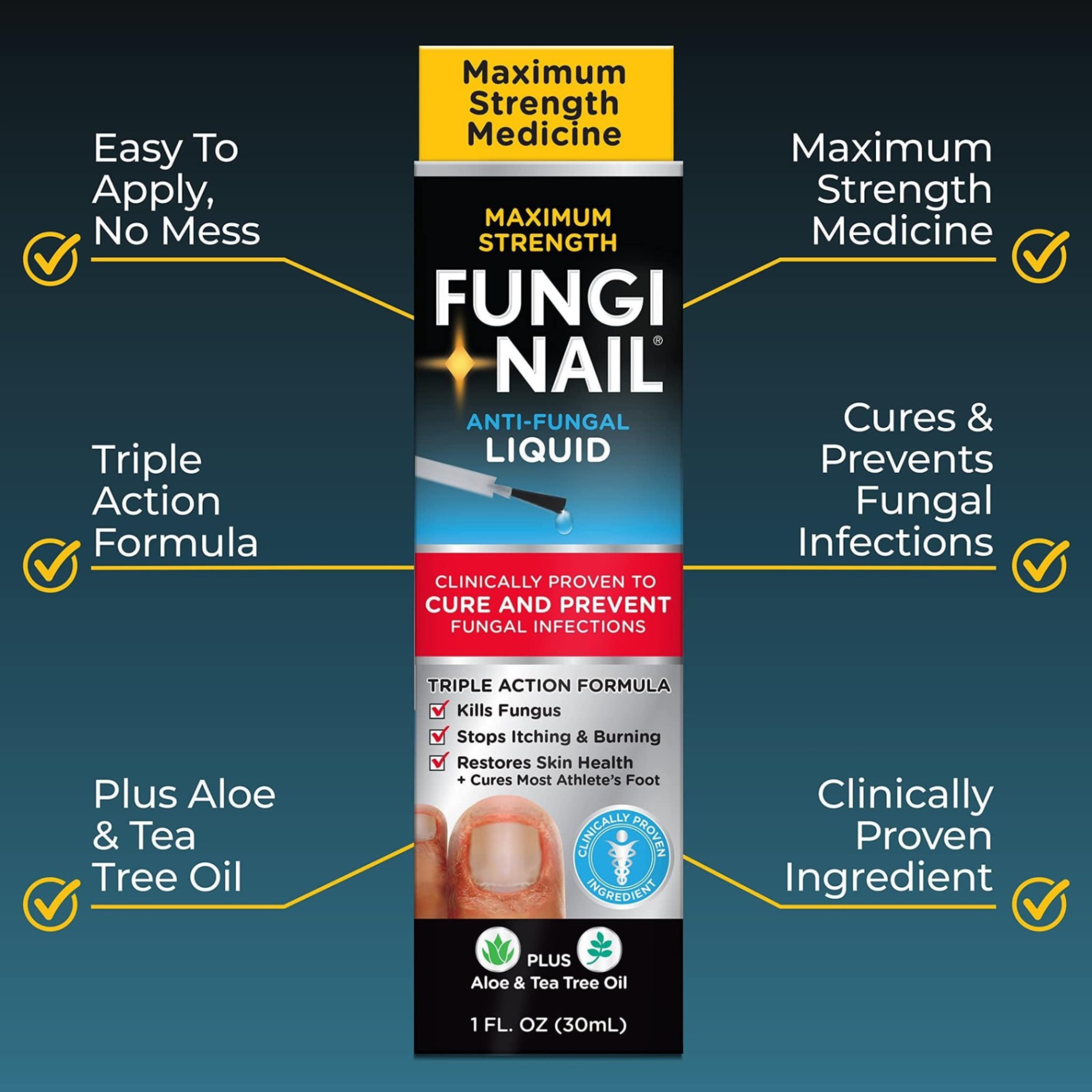 Fungi Nail Maximum Strength Anti-Fungal Liquid - Dung Dịch Diệt Nấm Móng Hiệu Quả