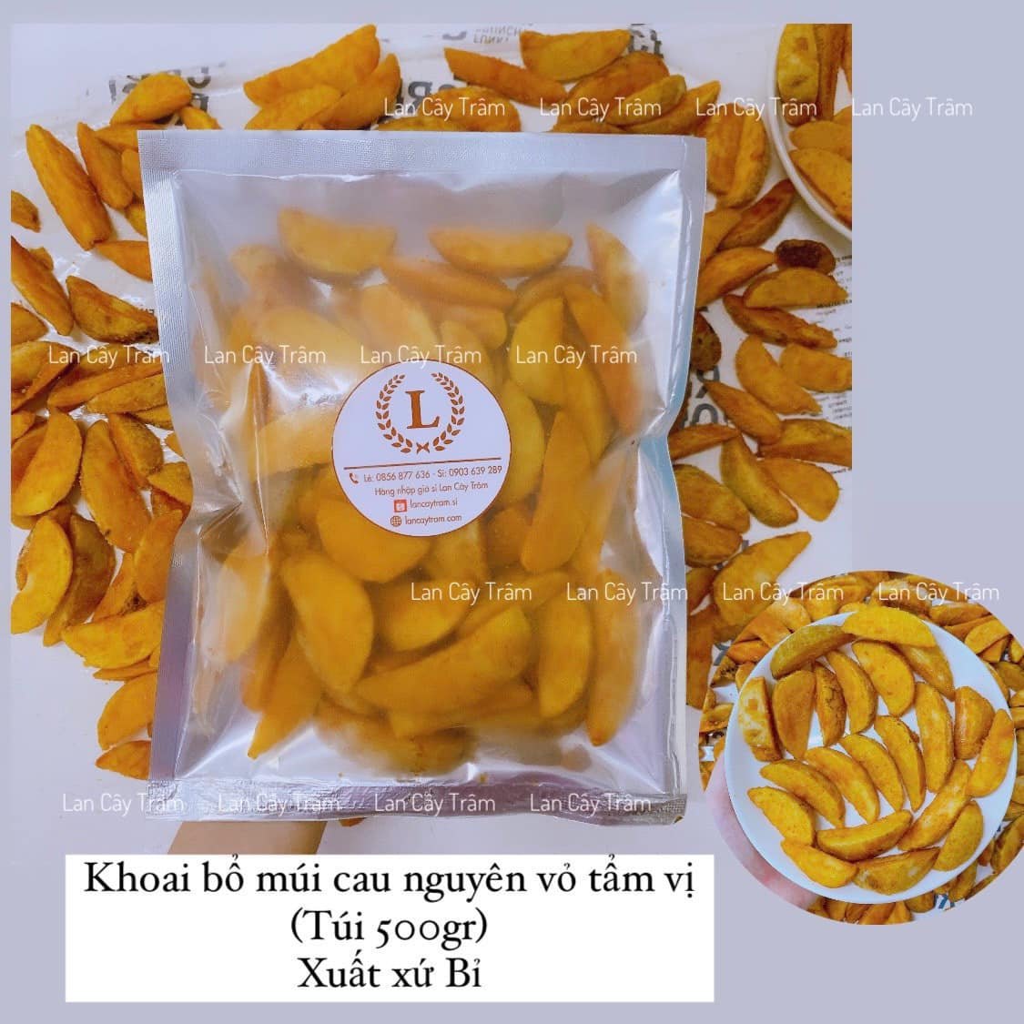 KHOAI TÂY MÚI CAU NGUYÊN VỎ TẨM VỊ CRRROCK'N POTATO WEDGES, TÚI 500G