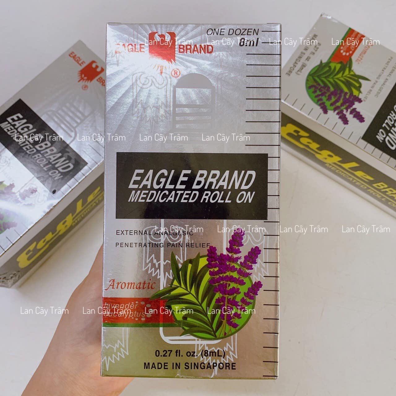 Eagle Brand Medicated Roll-On 8ml - Giảm Đau Hương Lavender & Eucalyptus