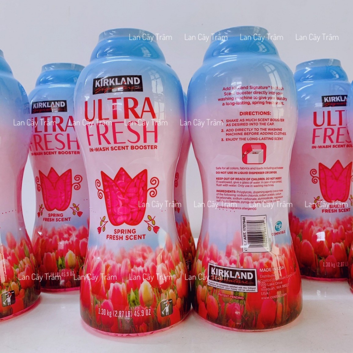 Kirkland Signature Ultra Fresh Scent Booster - Hạt Thơm Quần Áo Hương Xuân Tươi Mát 1.3kg