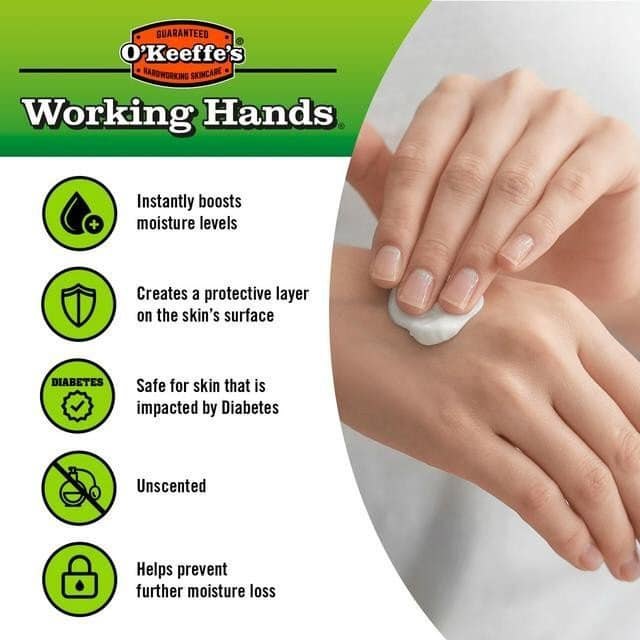 O'Keeffe's Working Hands Hand Cream - Kem Dưỡng Ẩm Cho Tay Khô, Nứt Nẻ