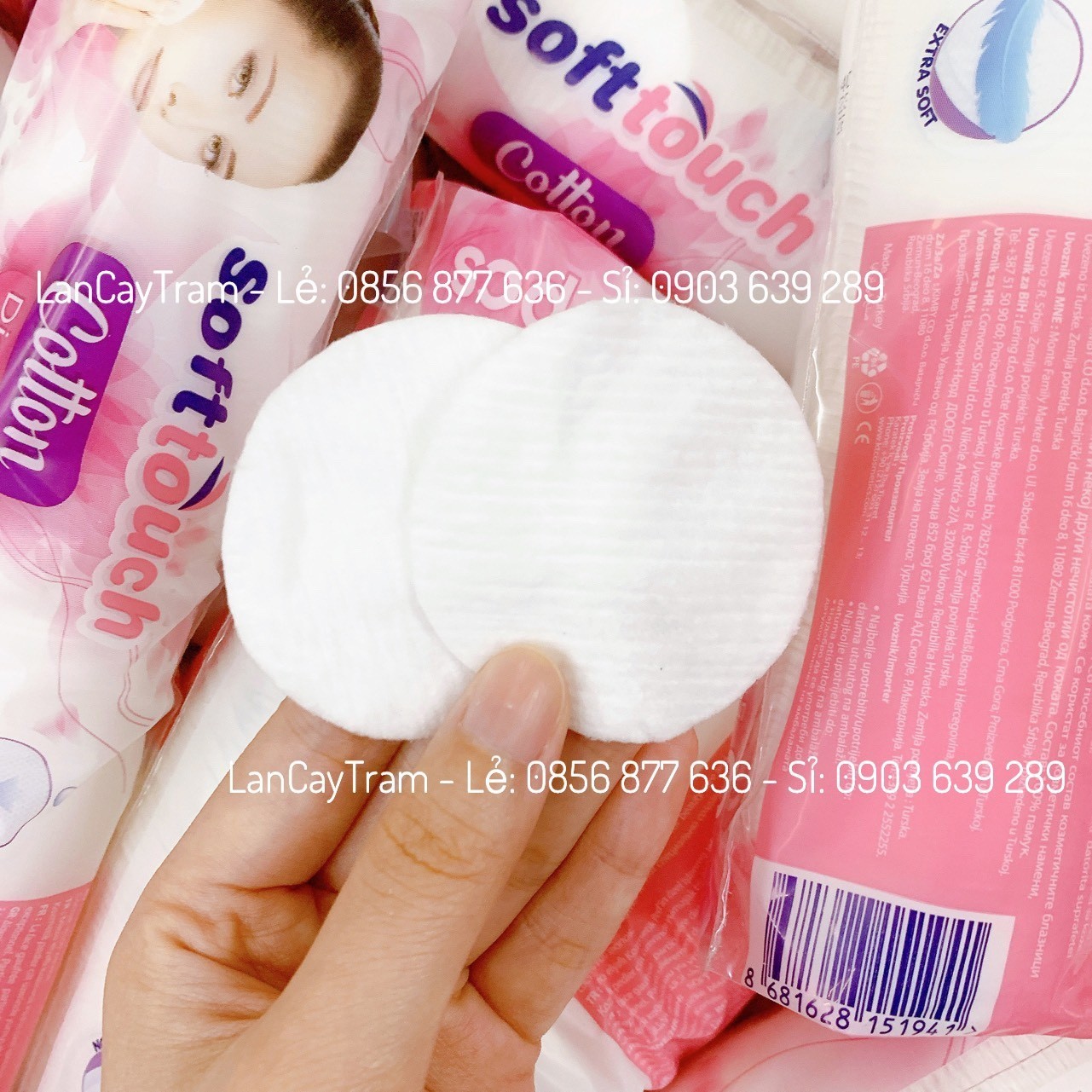 Soft Touch Cotton Disc Pads - Miếng Bông Tẩy Trang Chăm Sóc Da Mềm Mại