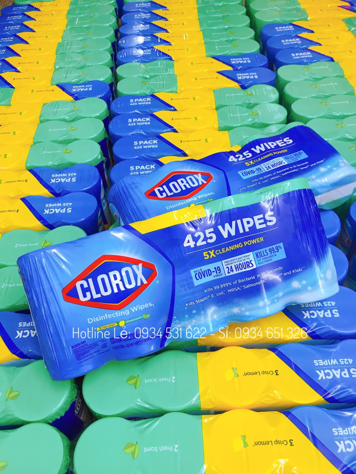 KHĂN LAU KHỬ TRÙNGCLOROX_DISINFECTING WIPES 5 X 85 TOTAL