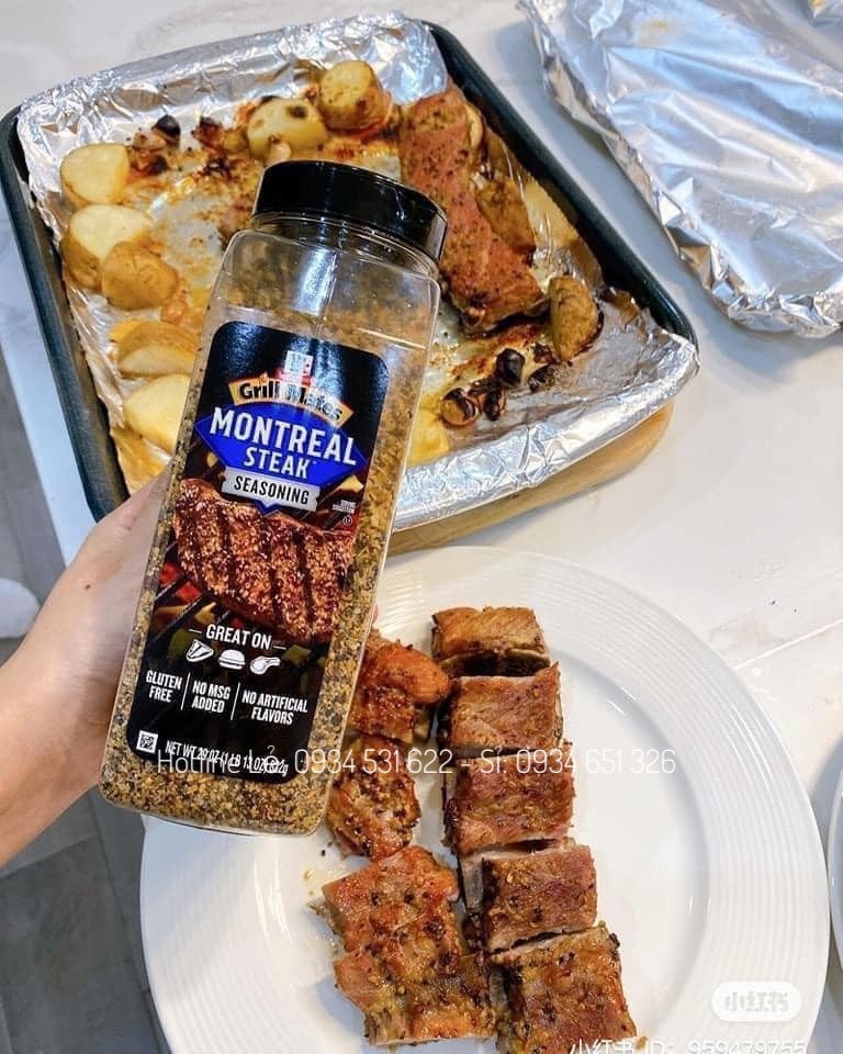 McCormick Grill Mates Montreal Steak Seasoning 822g - Gia Vị Cho Món Nướng Tuyệt Hảo
