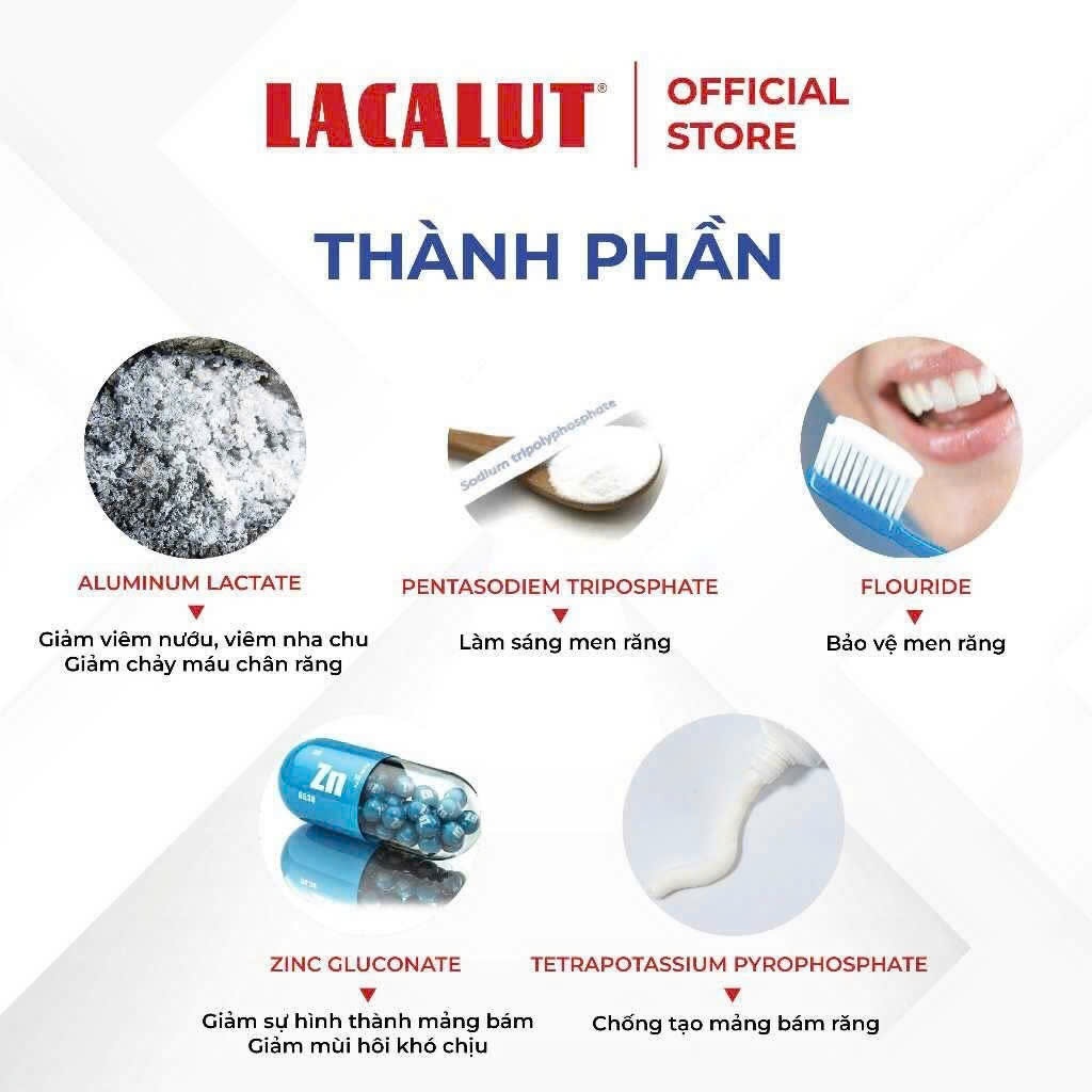 Kem đánh răng Lacalut đa tác dụng, Lacalut Multi-Effect, Kem đánh răng chăm sóc răng miệng toàn diện, Lacalut 5 in 1