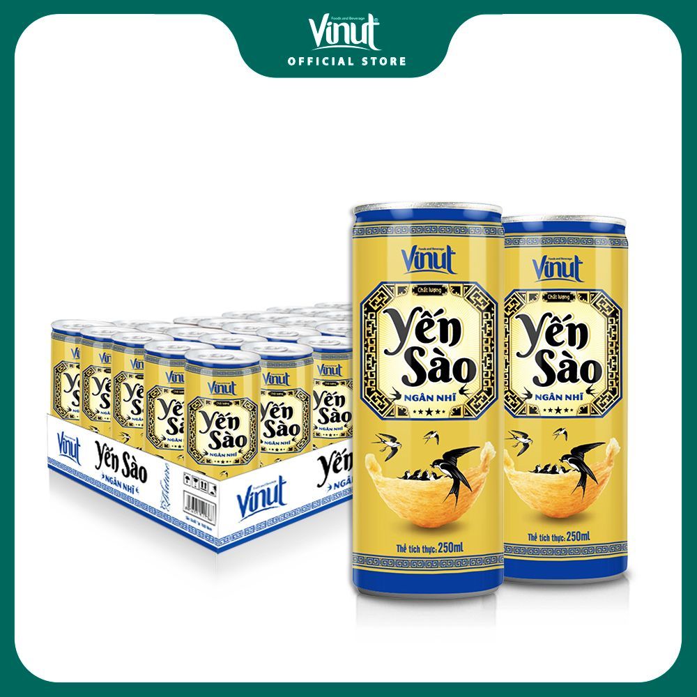 Khay 30 Lon Nước Yến Ngân Nhĩ Bổ Dưỡng Vinut 250ml