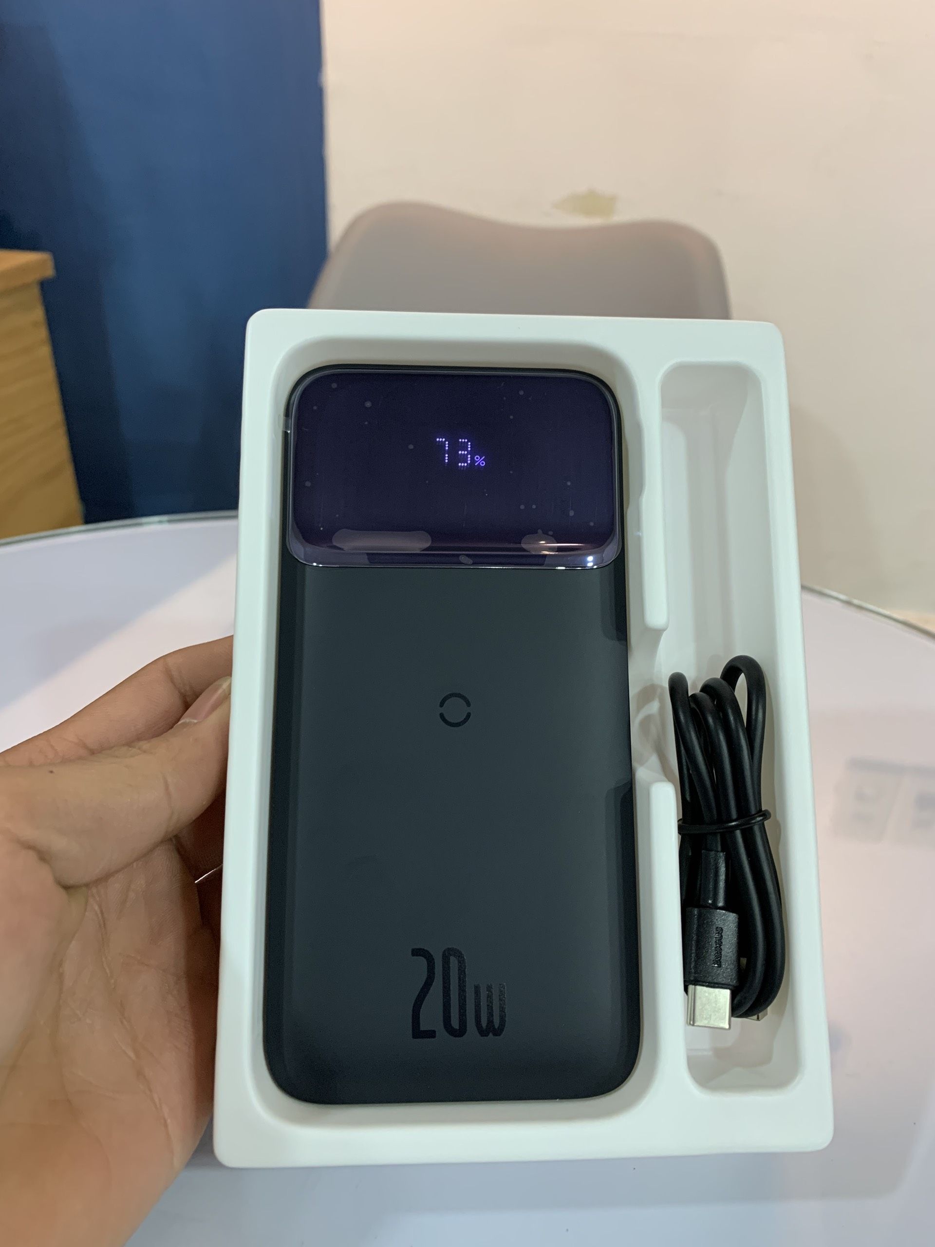 SDP Baseus không dây Power Bank 10000MAh 20W + cáp