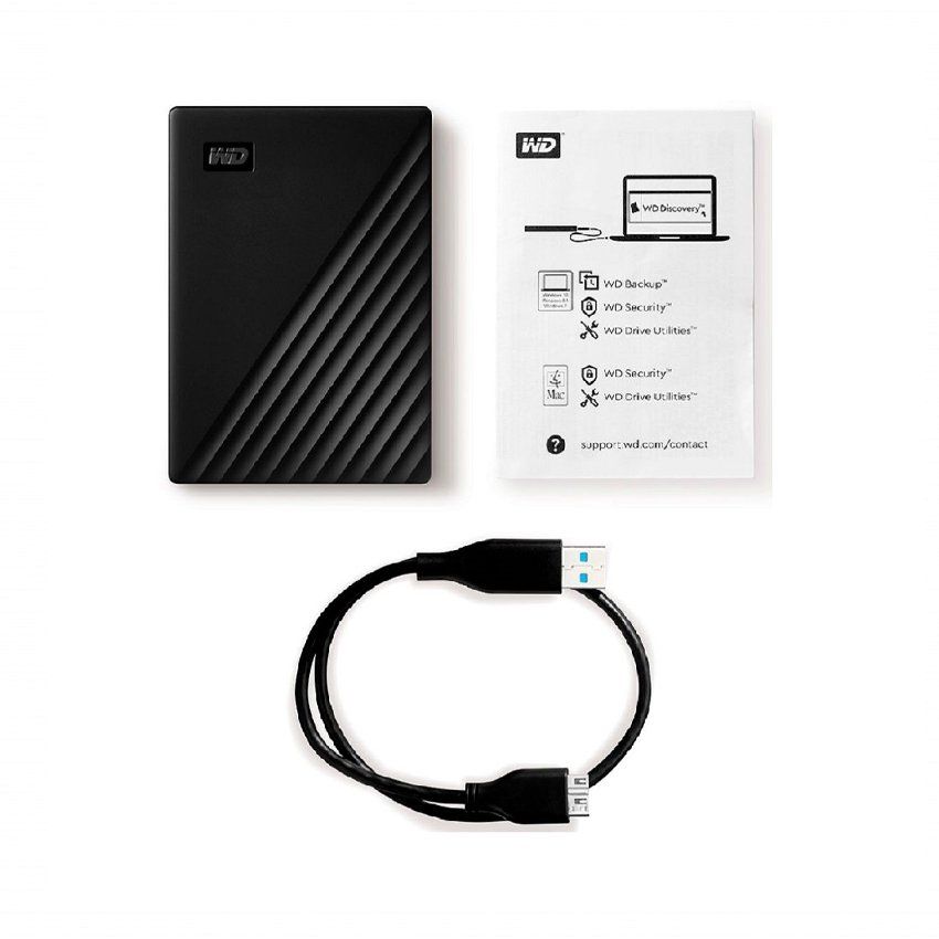 Ổ cứng di động HDD WD My Passport 2TB USB 3.2 đen