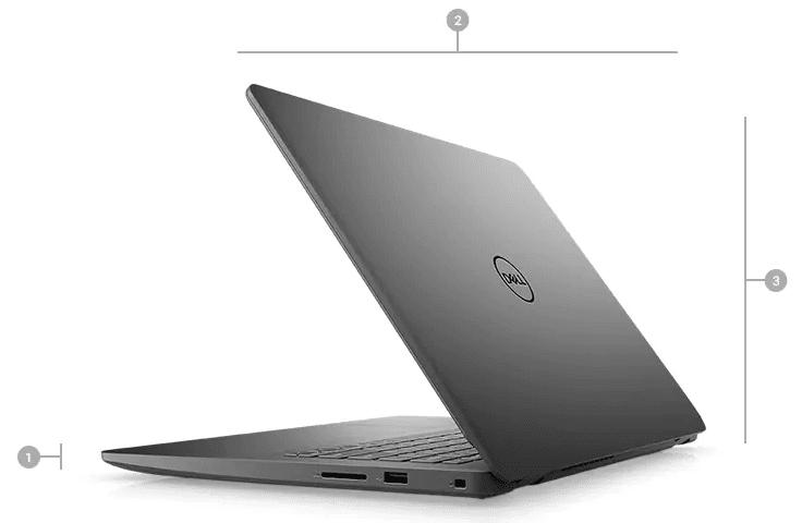 Laptop Dell Vostro V3400 : I3 1115G4/ Intel UHD Graphics/ Ram 4G/ SSD 256G/ No OS/ 14.0”HD/ Đen