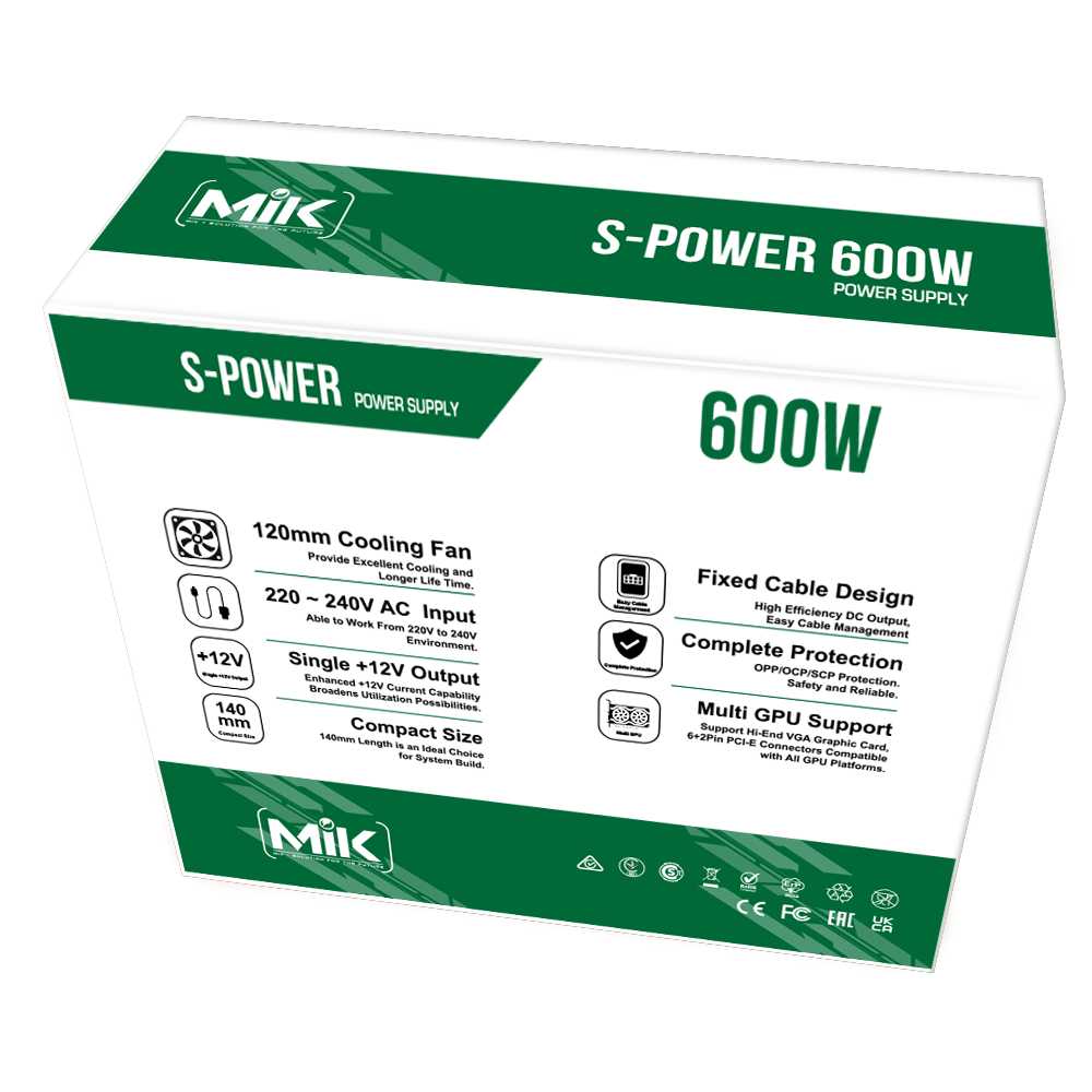 Nguồn MIK SPower 600W