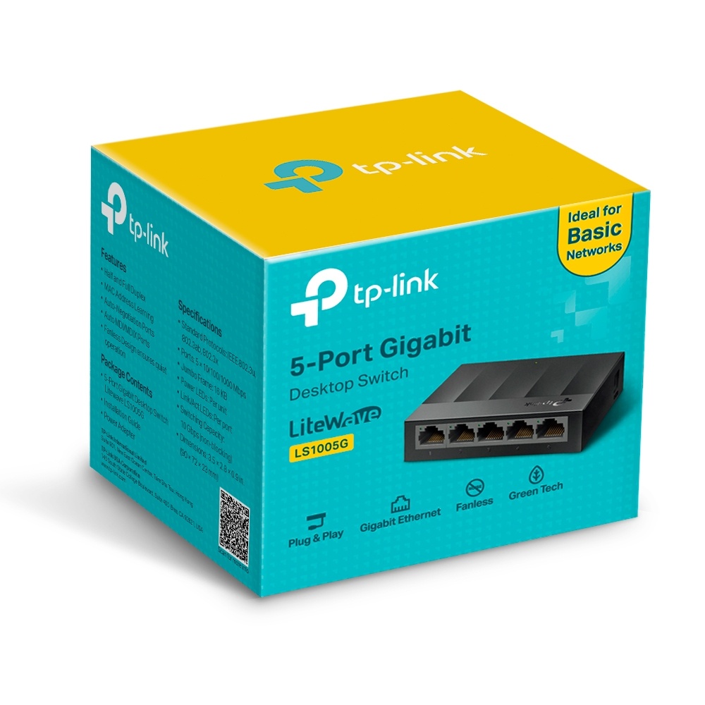 Switch TPlink LS1005G 5 port 10/100/1000mbps