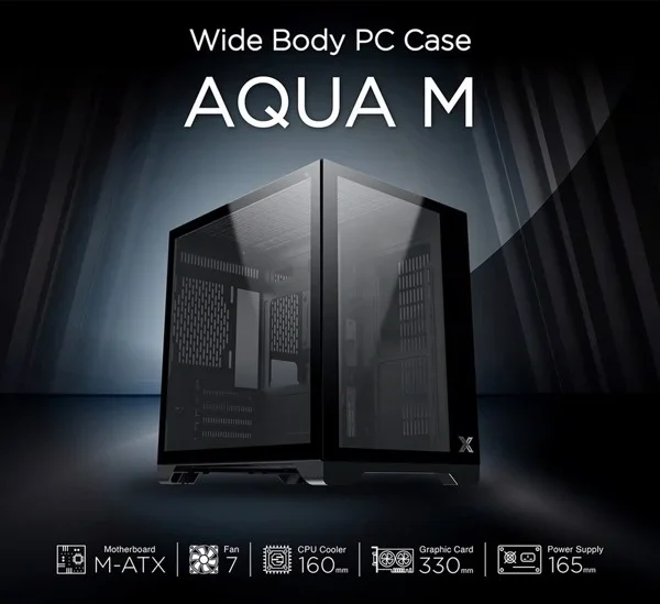 Case Xigmatek Aqua M Black EN40061