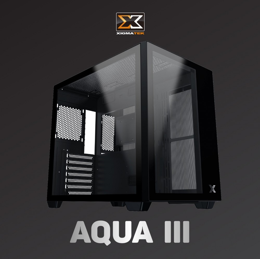 Case Xigmatek Aqua III Arctic ATX Đen