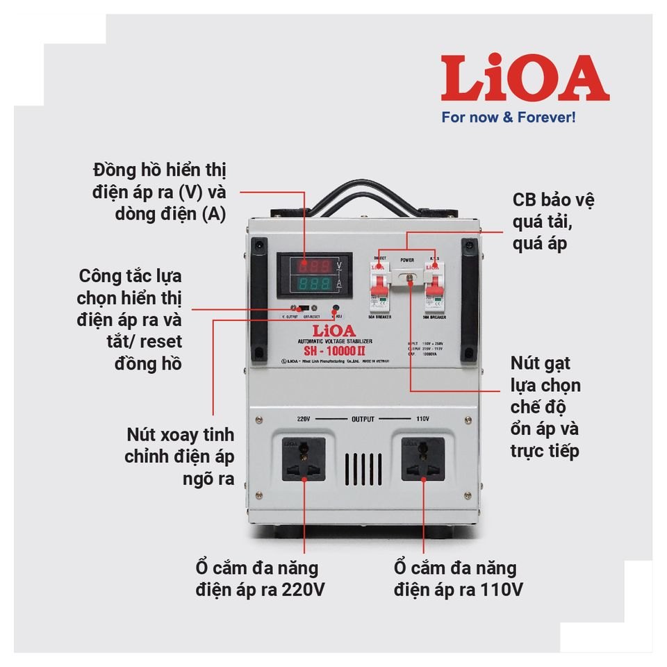 Ổn áp Lioa 10K 1 pha