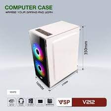 Case VSP V212 2Fan White ( chưa fan)