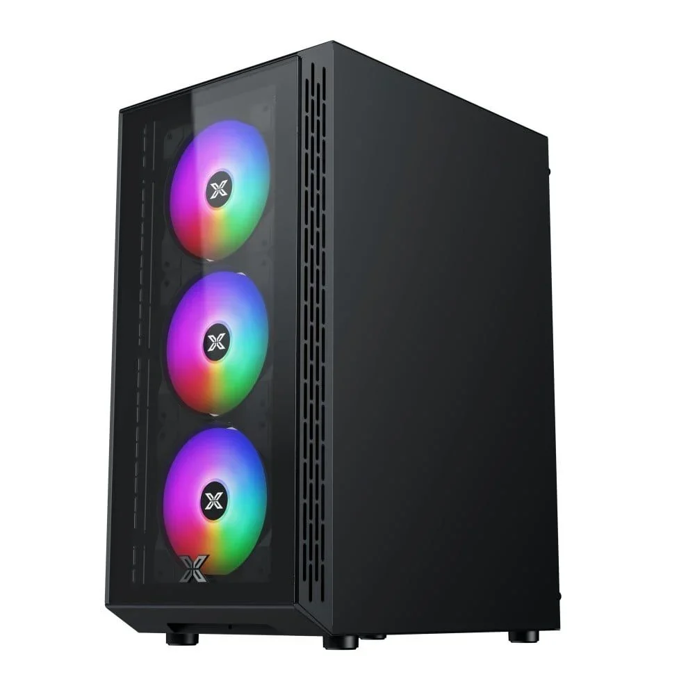 Case Xigmatek FLY 3F đen - Kèm 3 Fan RGB