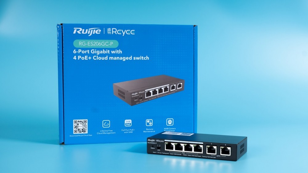 Switch POE Ruijie RG-ES206GC-P