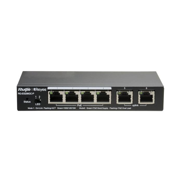 Switch POE Ruijie RG-ES206GC-P