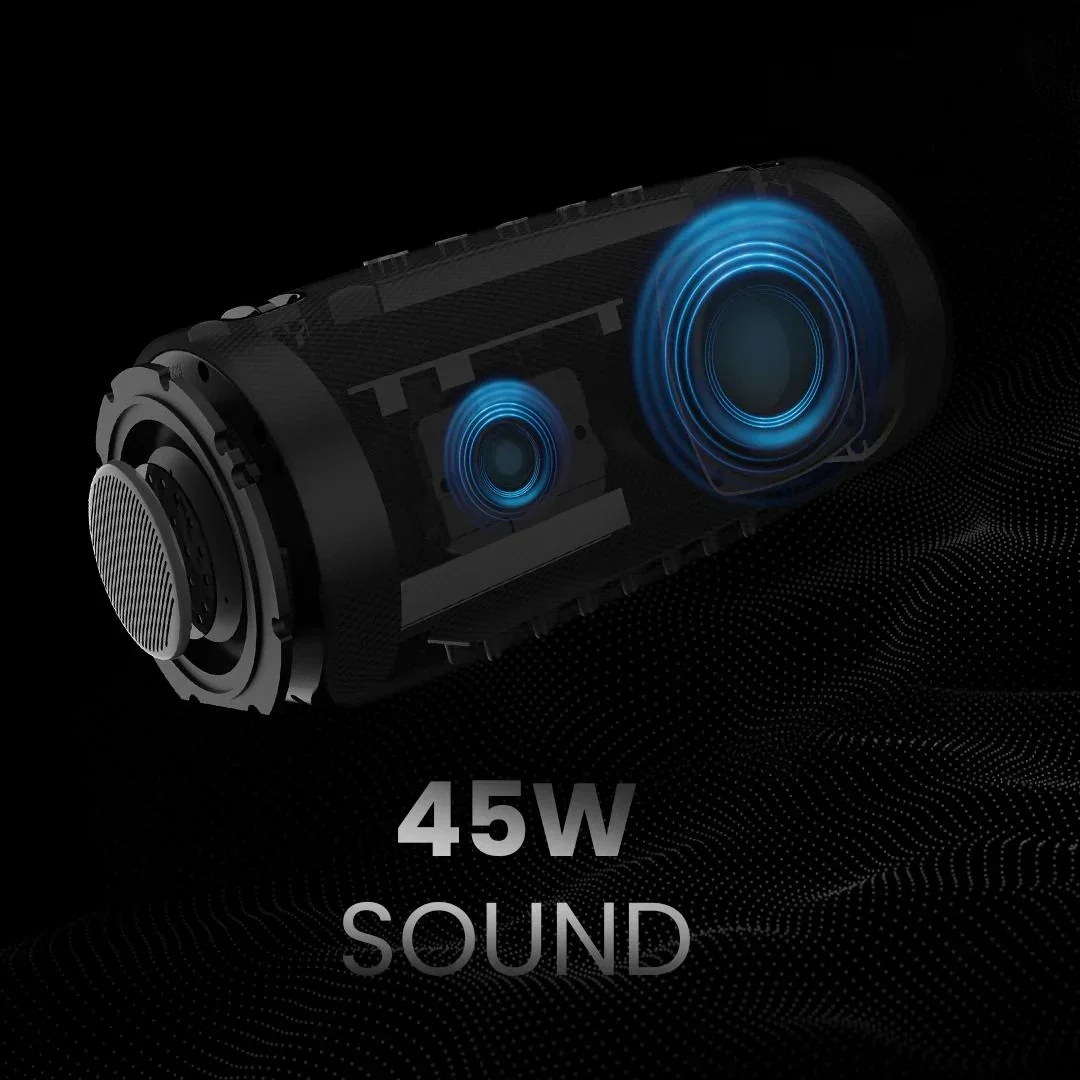 Loa Bluetooth HiFutune Gravity (45W, IPX7 Waterproof, Super Bass) Đen