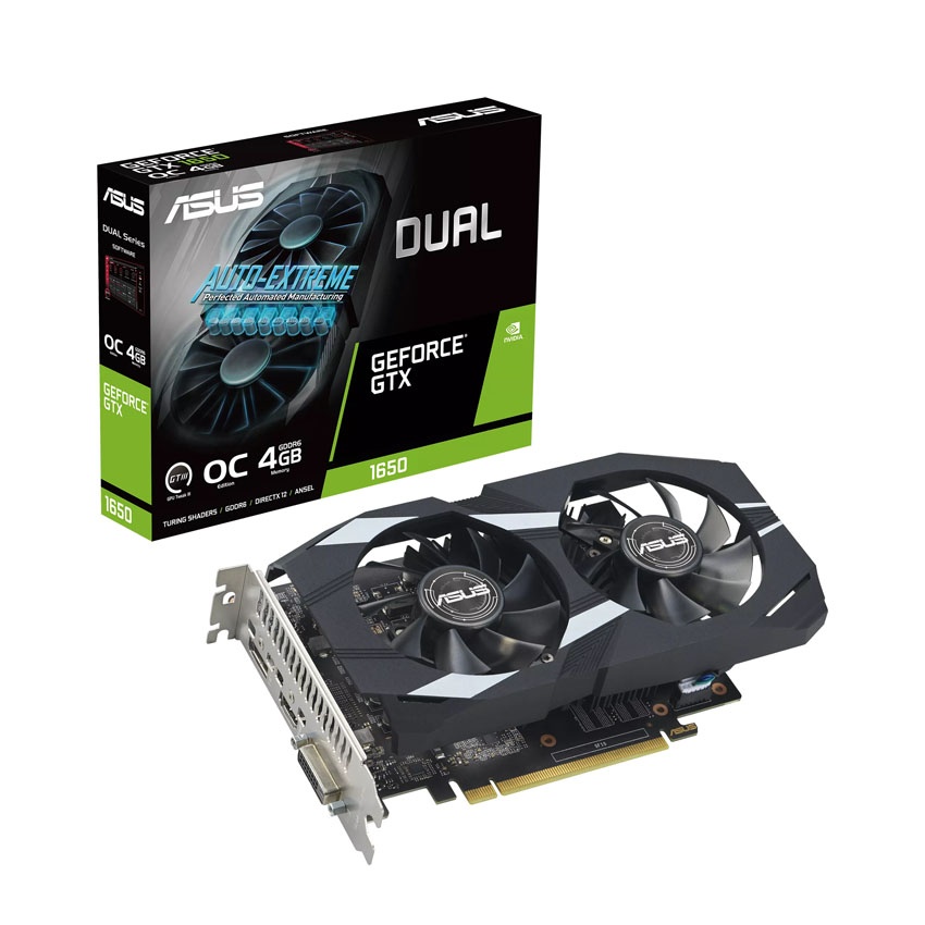 Card VGA ASUS GTX1650 4GB Dual GDDR6 EVO