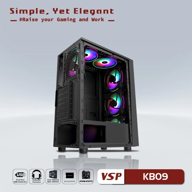 Case văn phòng VSP Esport Gaming KB09 - BLACK