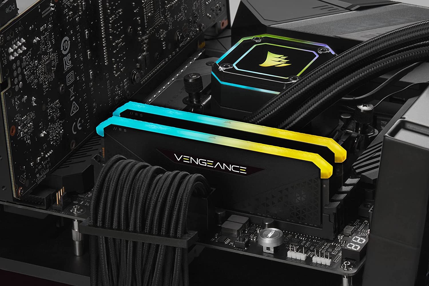 Ram Corsair 8GB DDR4 3200MHz Vengeance RGB RS (CMG8GX4M1E3200C16)