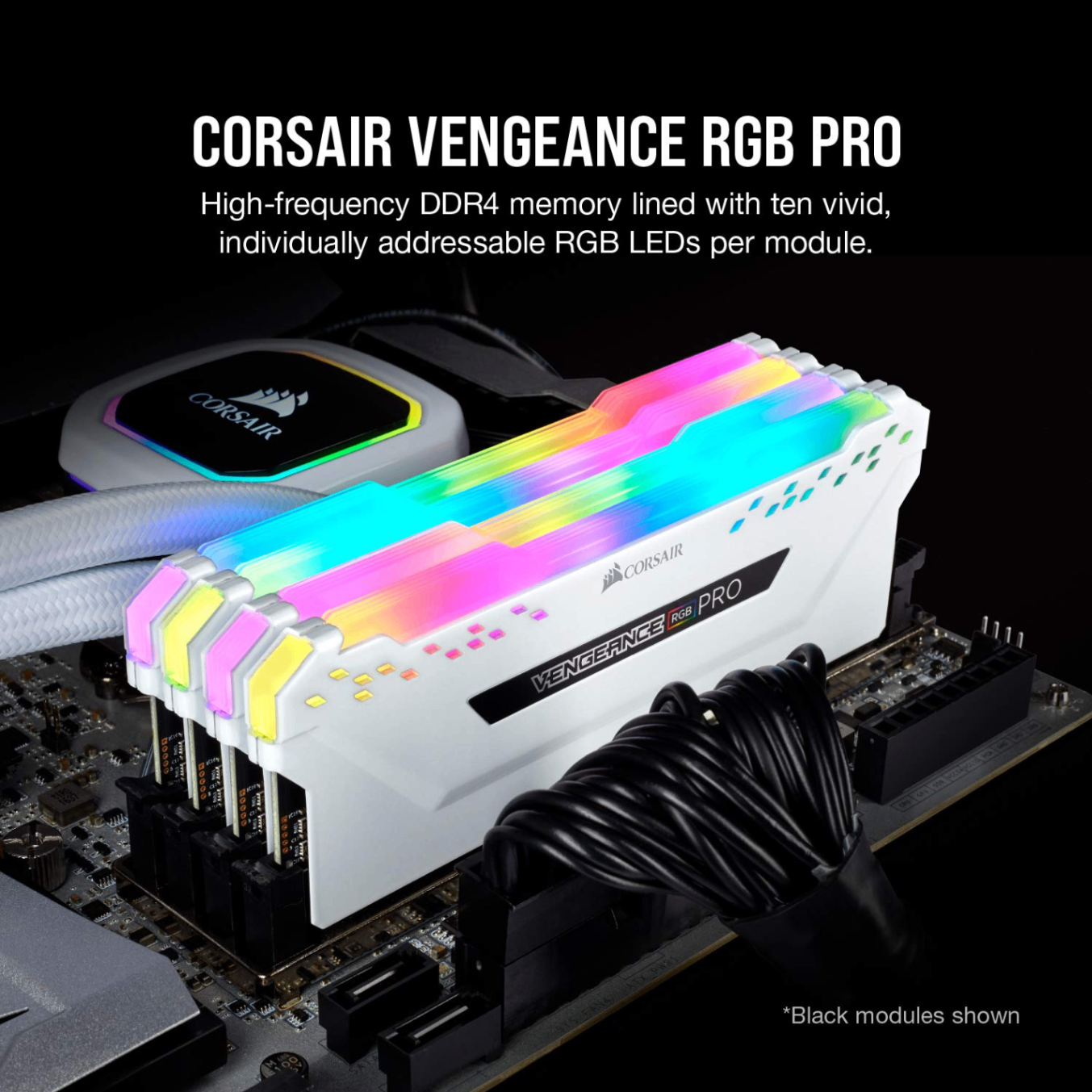 Ram Corsair 16GB DDR4 3200 (2x8GB) Vengeance RGB Pro Trắng