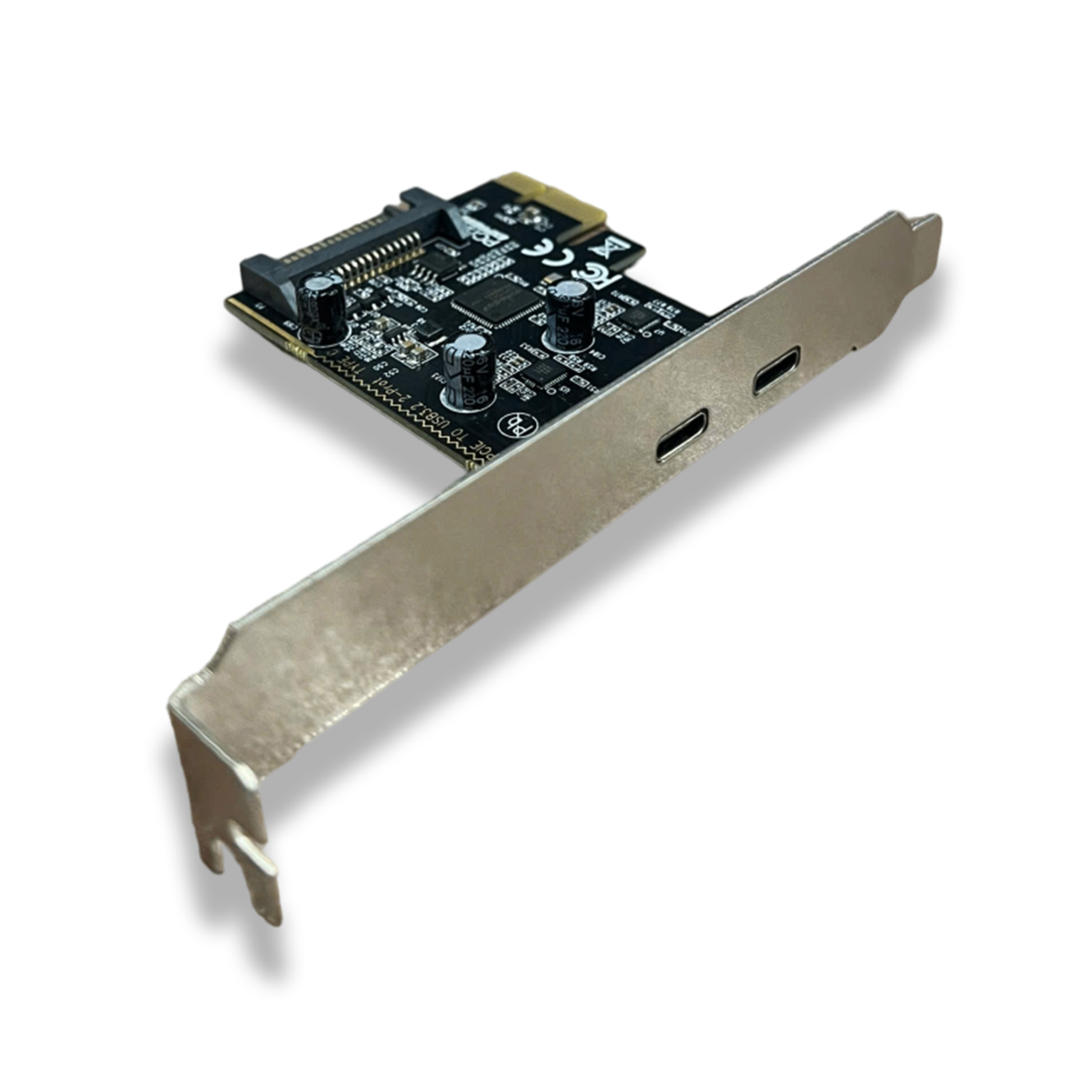 Card chuyển đổi PCIe ra 2 cổng Type C EZHOU