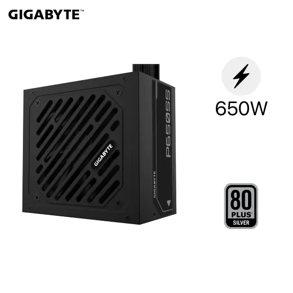 Nguồn GIGABYTE 650W GP-P650SS Black - 80 Plus Silver