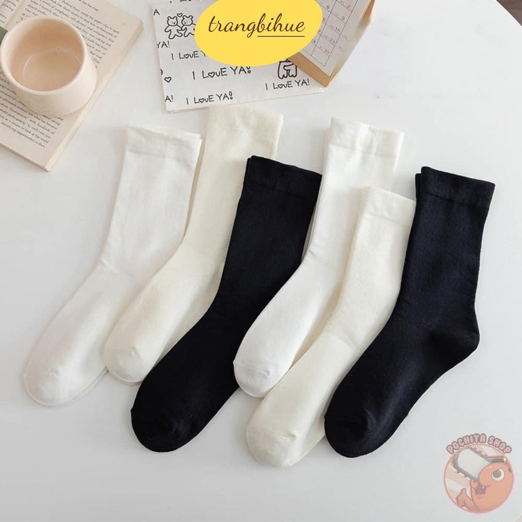 SÉT 10 ĐÔI TẤT LEN XUẤT HÀN CAO CỔ M0512