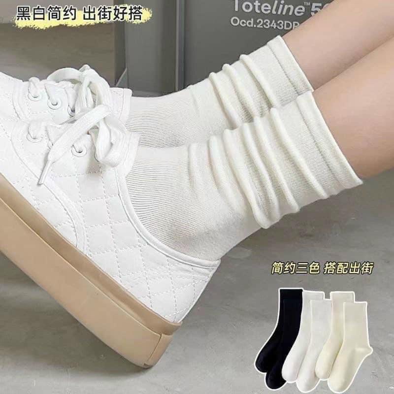SÉT 10 ĐÔI TẤT LEN XUẤT HÀN CAO CỔ M0512
