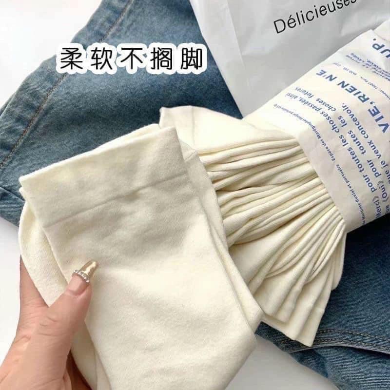 SÉT 10 ĐÔI TẤT LEN XUẤT HÀN CAO CỔ M0512