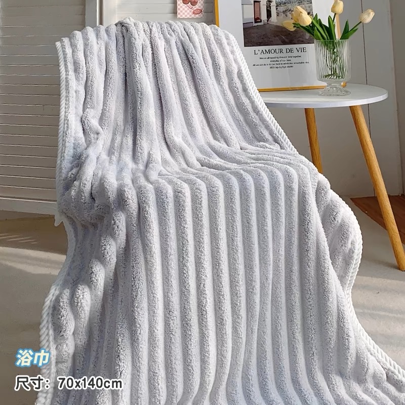 SÉT 2 KHĂN TẮM SÓNG NƯỚC SIÊU THẤM - random màu k chọn