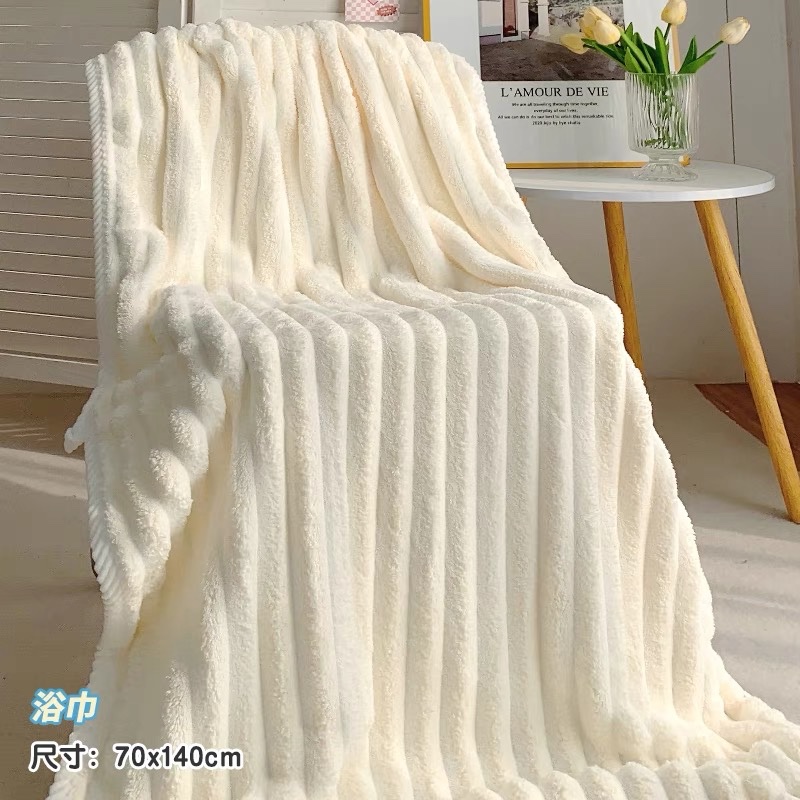 SÉT 2 KHĂN TẮM SÓNG NƯỚC SIÊU THẤM - random màu k chọn